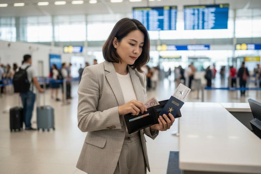 Mang Tiền Mặt Đi Máy Bay Có Bị Kiểm Tra Không
