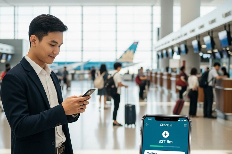 Điều kiện áp dụng khi check-in online Vietnam Airlines